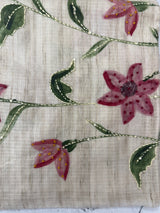 Silky kota saree with kanta work and french knots MSK4389
