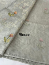 Silky kota embroidery saree MSK4333