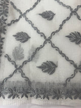 Kota Moonga checks saree with Chikankari work MSH241