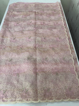 Premium Crush Organza saree with thread work- MCW863 SoftPink