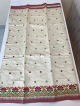 Blended tussar saree with embriodery - MSH1456