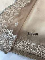 Soft Organza saree with embroidery borders MCW638