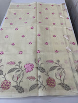 Lightweight Kota Supernet saree with embroidery MS143
