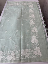 Soft Silky kota saree with embriodery MSF165 PastelAquaBlue