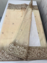 Soft Organza saree with embroidery borders MCW638