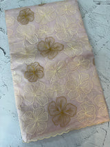 Soft organza saree with thread work - MSH910 Pastel PeachPink