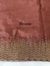 Semi Organza saree with embroidery borders - MSH296