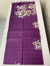 Semi tussar saree with applique work and embroidery MTS3711