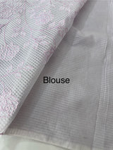 Moonga Kota checks saree with applique work MMC457 Lavender