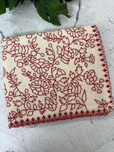 Mul chanderi embriodery saree MSH301 - Offwhite to Red (2)