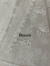 Mul chanderi chikankari embriodery saree MSH291 (4) Offwhite