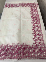 Soft Organza saree with embroidery borders - MCW895