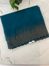 Semi Organza saree with embroidery borders - MSH296