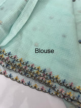 Kota silk saree embroidery MKS15452 - PastelBlue