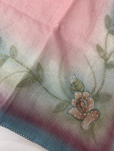 Kota cotton saree with hand embroidery MS10678