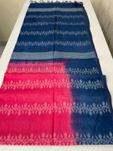 Bhagalpuri Semi tussar saree with contrast pallu and blouse MS899