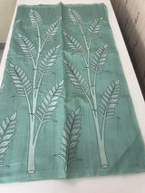 Blended Tussar silk saree with applique work- MSH193