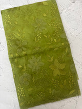 Soft Organza saree with Applique work MSLK478