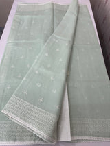 Netkota embriodery saree MS1496 - PastelMintGreen