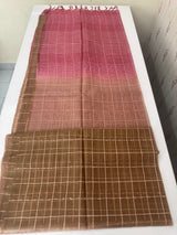 Semi Organza saree with checks - MSD634 (8)