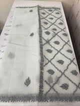 Kota Moonga checks saree with Chikankari work MSH241