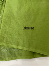 Mul chanderi saree with applique work MSH179