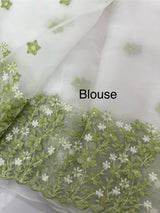 Soft Organza saree with embroidery borders - MCW895
