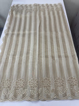 Tissue chanderi saree with applique work MSH175