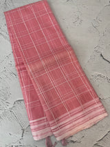Soft organza saree with thread checks and sequence work MOS867 (4) - PeachyPink