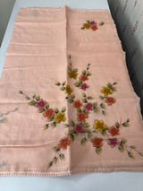 Kota saree with Digital Floral Print with Sequin Embellishment MS14953 PastelPeach
