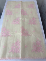 Kota Moonga checks Applique work saree MSH273 - Cream to Pink