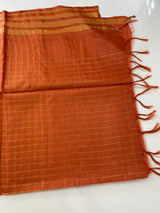 Bhagalpuri Semi tussar saree MS896- Orange