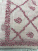 Kota Moonga checks saree with Chikankari work MSH241
