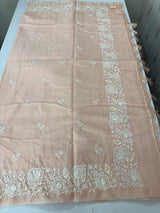 Soft Silky kota saree with embriodery MSF165 PastelPeach