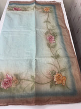 Kota cotton saree with hand embroidery MS10678