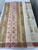 Glass Kota saree with Ajrakh prints MMK121