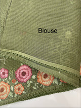 Silky kota embroidery saree MSK4333