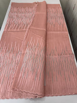 Semi tussar saree with thread work MTS490(1) PeachPink
