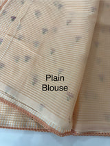 Moonga Kota checks saree with embroidery MSH244 PastelPeach
