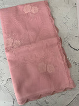 Kota Moonga checks Applique work saree MSH278 Pink