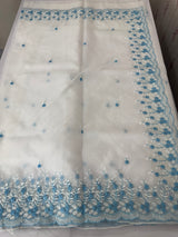 Soft Organza saree with embroidery borders - MCW896