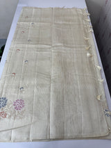 Blended tussar saree with embriodery - MS8665 Cream