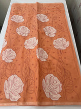 Soft Kota Chanderi saree with applique work MSH223
