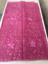 Soft Organza saree with Applique work MSLK478