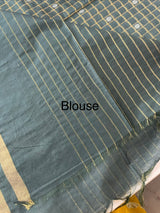 Bhagalpuri Semi tussar saree MS896 DustyTeal Green