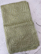 Glass organza saree with thread work- MOS351 PastelGreen