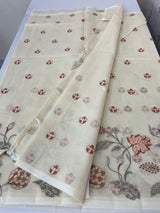 Lightweight Kota Supernet saree with embroidery MS143