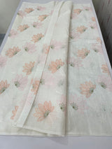Soft Netkota embriodery saree MS1496 - White 2