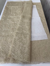 Glass Organza saree with thread work - MCW889