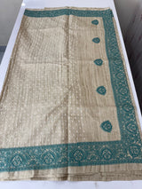 Blended tussar saree MTS608 - Beige